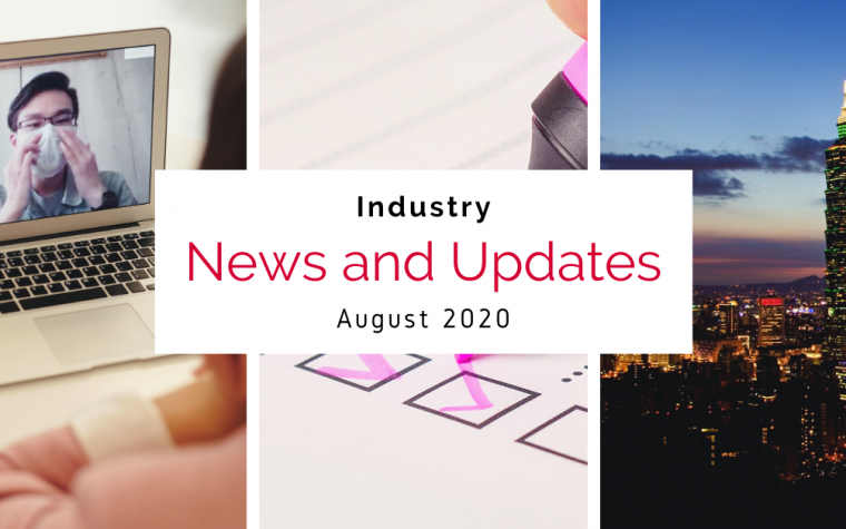 News and Updates for August 2020 - webinar, survey and Taiwan