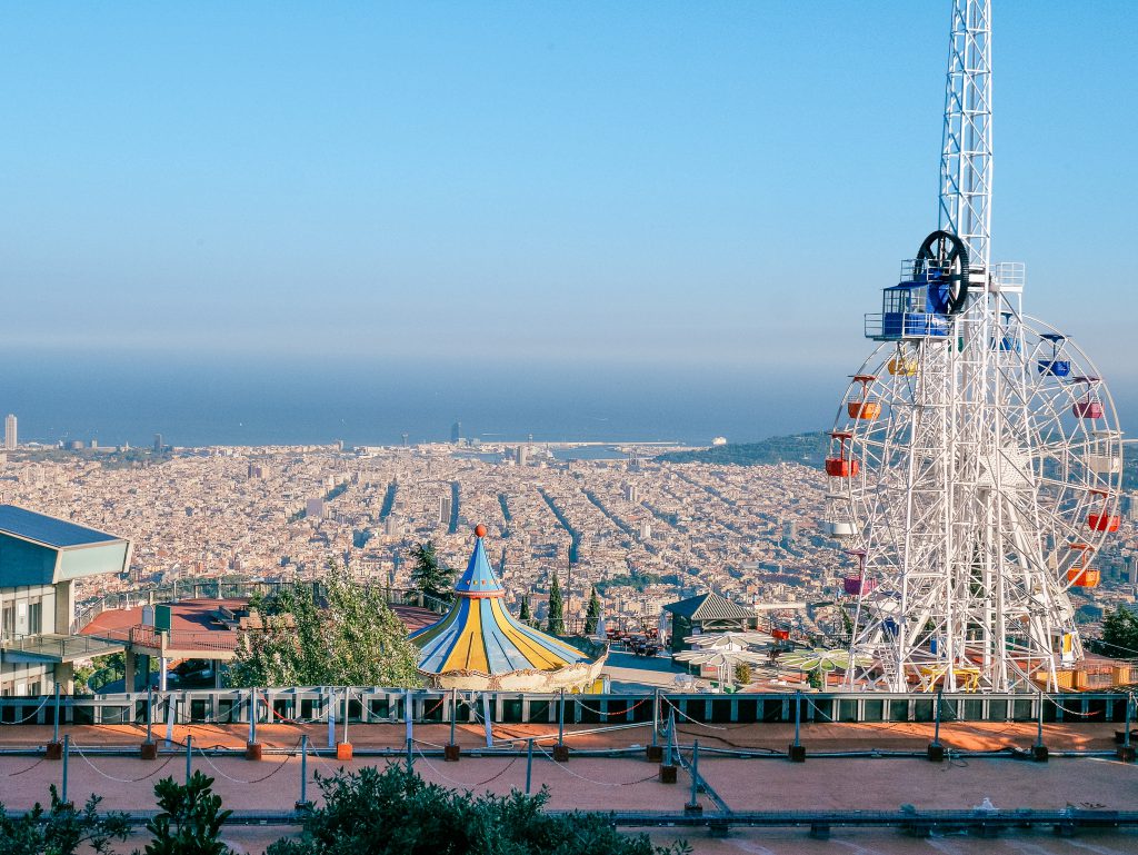 Tibidabo Amusement Park in Barcelona