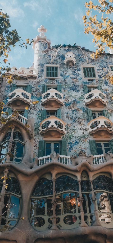 Casa Batlló designed by Antoni Gaudi